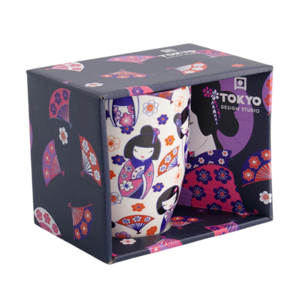 380ml Kawaii Kokeshi Tasse in Geschenkbox bei Tokyo Design Studio (Bild 1 von 6)