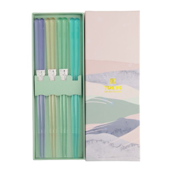 Blau 4 Paar Essstäbchen bei Tokyo Design Studio (Bild 2 von 5)