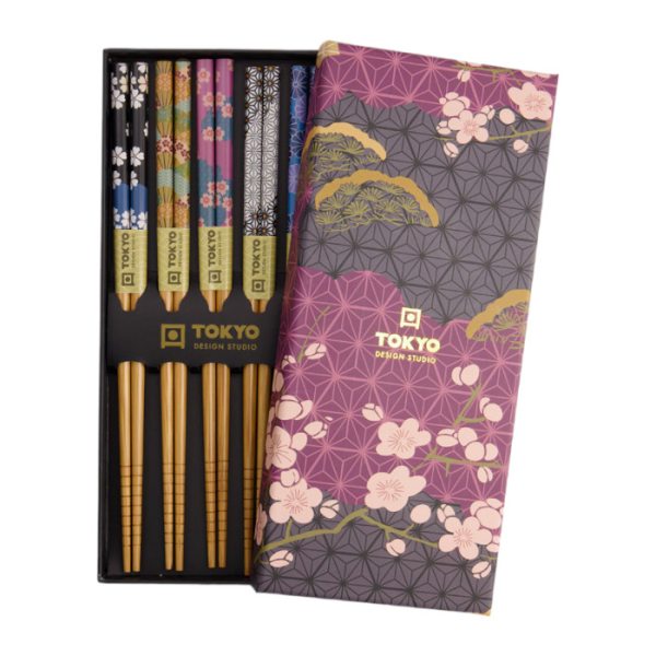 Blumen 5 Paar Essstäbchen bei Tokyo Design Studio (Bild 1 von 5)