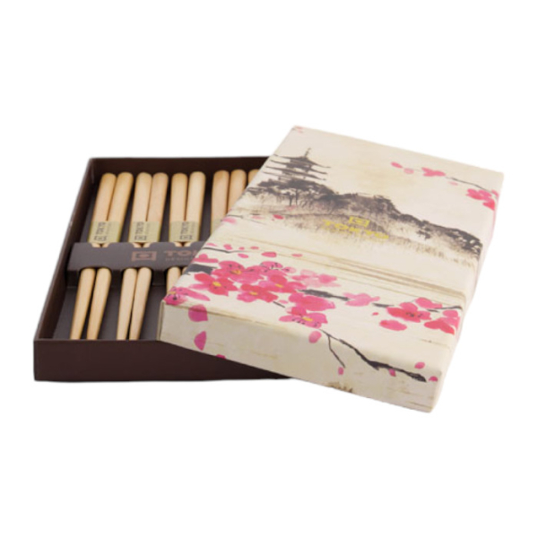 TDS, 5 Paar Essstäbchen, Holzbraun, Art.-Nr. 21541