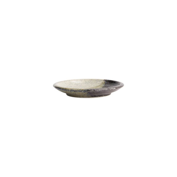 Plate Oboro Yamakage Black, Brown, White, Stoneware, Ø 14 cm, Item No. 21618