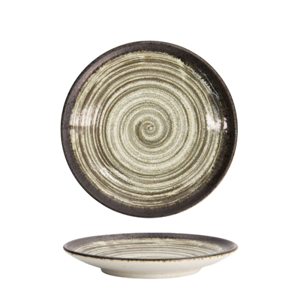 Bk/Wh Asashio Round Plate at Tokyo Design Studio (picture 1 of 6)