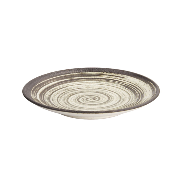 Black/White Asashio Round Plate at Tokyo Design Studio (picture 2 of 6)