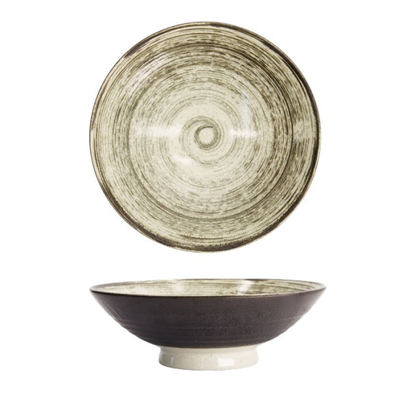 Schwarz/Weiß Asashio Schale bei Tokyo Design Studio (Bild 1 von 6)