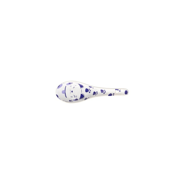 Soup Spoon Kawaii Maneko Blue, Porcelain, 13.8 cm, Item No. 21672