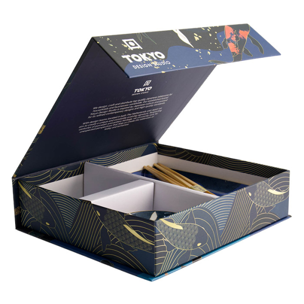 Kawaii Koi Sushi Plate Giftset, 4 w/Chopsticks, Item No. 21675 - TDS