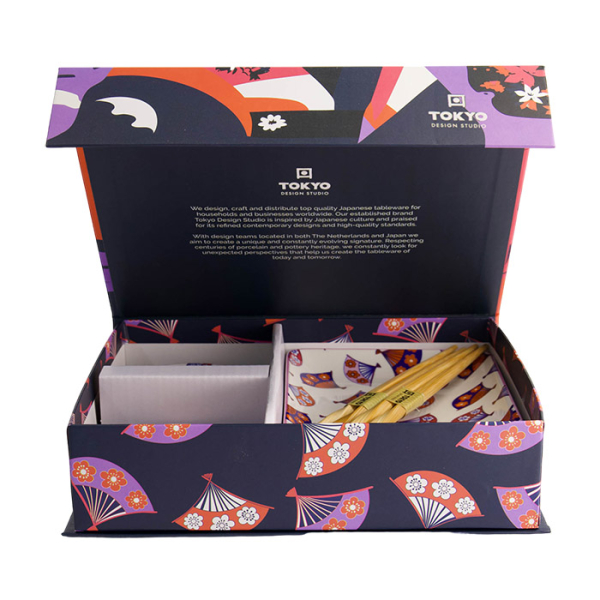 4 Stück mit Essstäbchen Kawaii Maiko Sushi-Teller-Geschenkset bei Tokyo Design Studio (Bild 4 von 6)