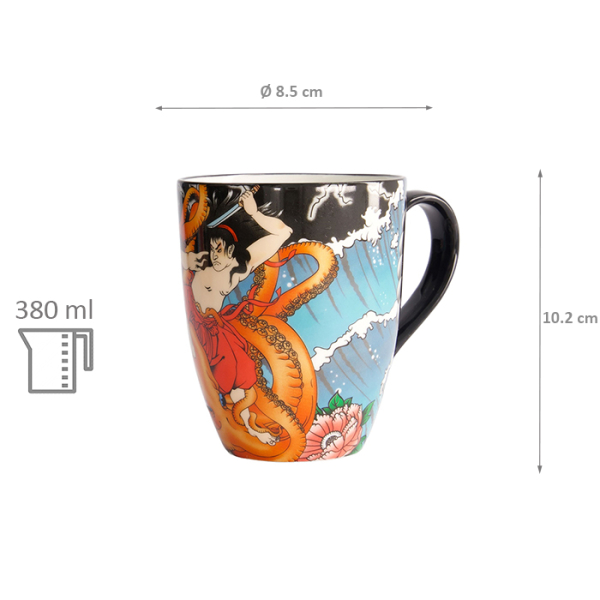 TDS, Mug, Yakuza Octopus Mug with Giftbox, 380 ml, Ø 8.5x10.2 cm, Item No. 21758
