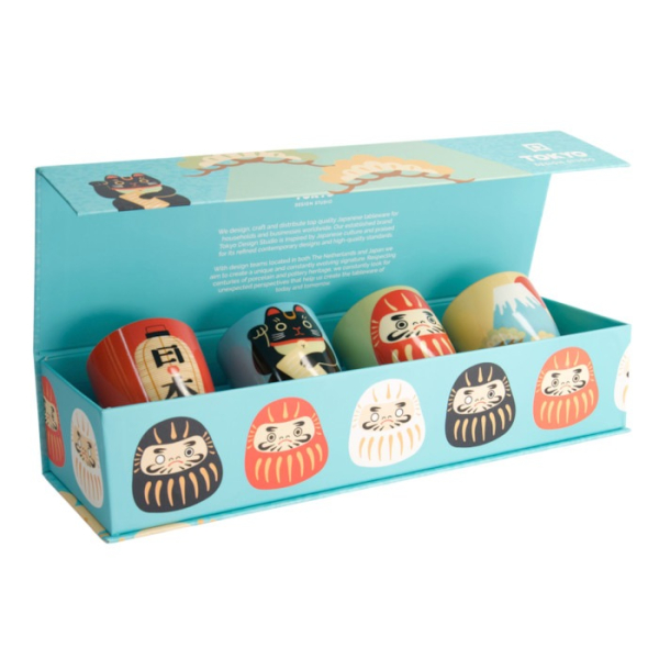 Mug Set Kawaii Japan, 4-piece, Porcelain, 170 ml