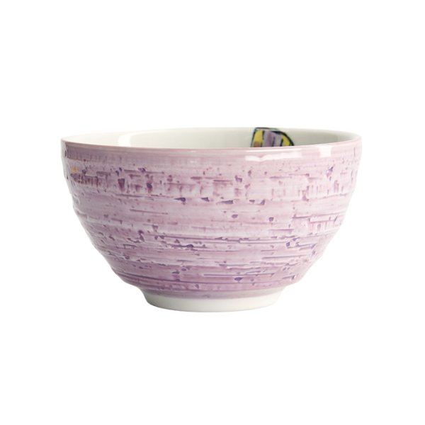 Rice Bowl Seafood Blowfish Fugu Purple, Porcelain, 950 ml, Item No. 21935