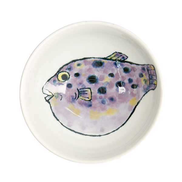TDS, Ramen Schale, Seafood, Ø 18,5 x 8,2 cm, 1200 ml, Blowfish Fugu, Lila - Art Nr. 21938
