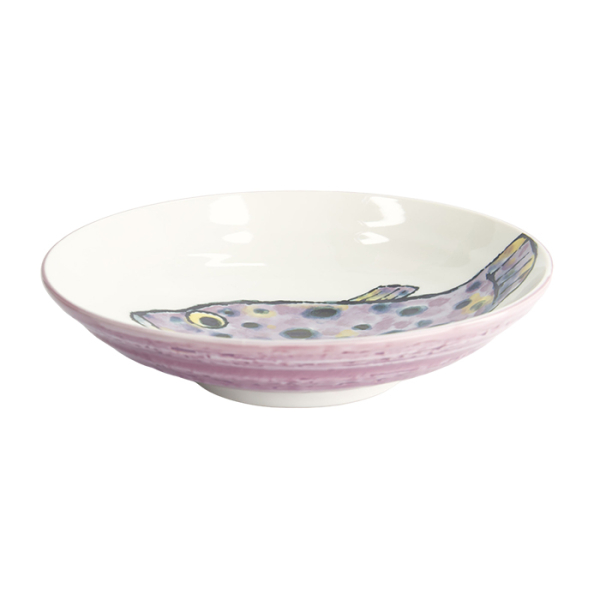 Deep Plate Seafood Fugu Purple, Porcelain, Ø 21.7 cm, 900 ml, Item No. 21943