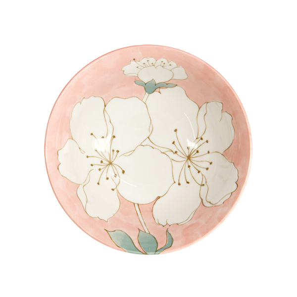 Rice Bowl Sakura Pink, Porcelain, 500 ml, Item No. 21975