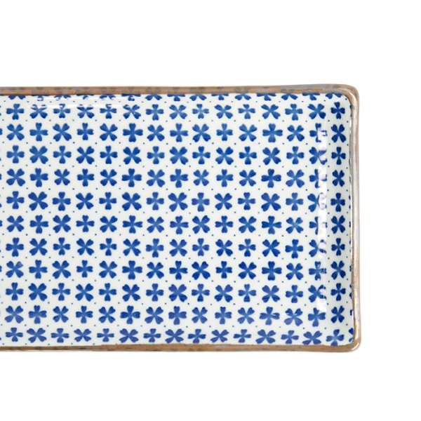 TDS, Square Plate, Japan Flower Sakura, 21 cm x 13.5 cm, Item No. 22005