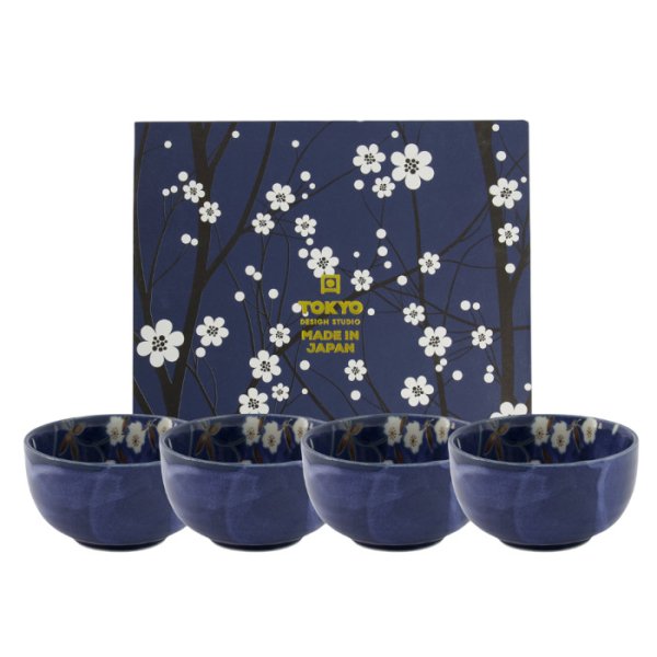 Blue Sakura 4 Bowls Set at Tokyo Design Studio (picture 1 of 5)