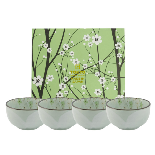 Green Cosmos 4 Bowls Set at Tokyo Design Studio (picture 1 of 5)