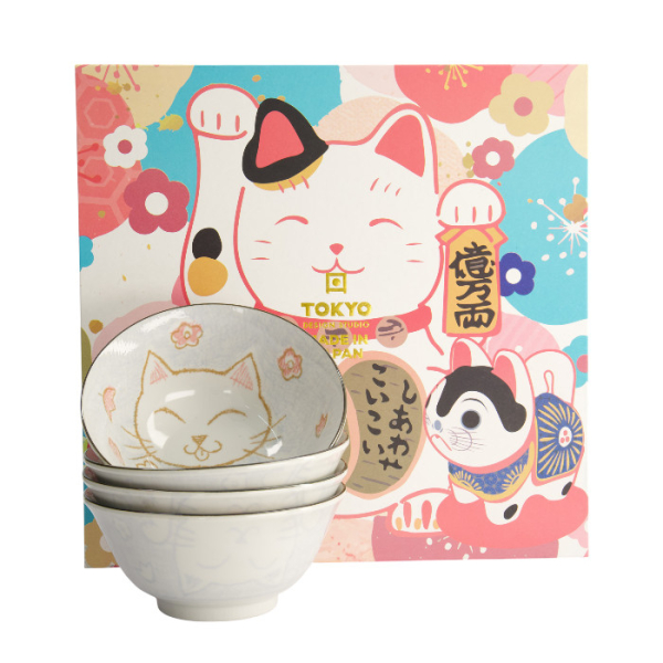 Kawaii Toya Bowls 4 Bowls Set at Tokyo Design Studio (picture 1 of 4)