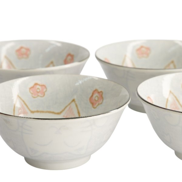 TDS, 4 Schalen Set, Kawaii Tayo Schalen, Ø 14.8 cm, Art.-Nr. 22035