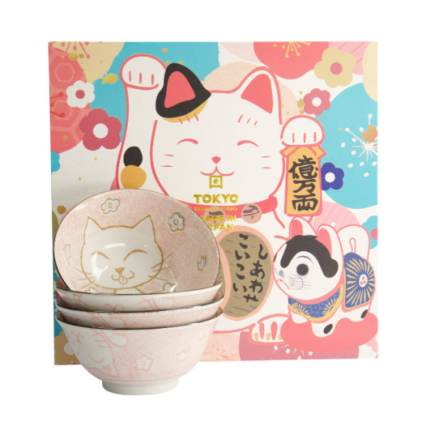 Kawaii Toya Bowls 4 Bowls Set at Tokyo Design Studio (picture 1 of 4)