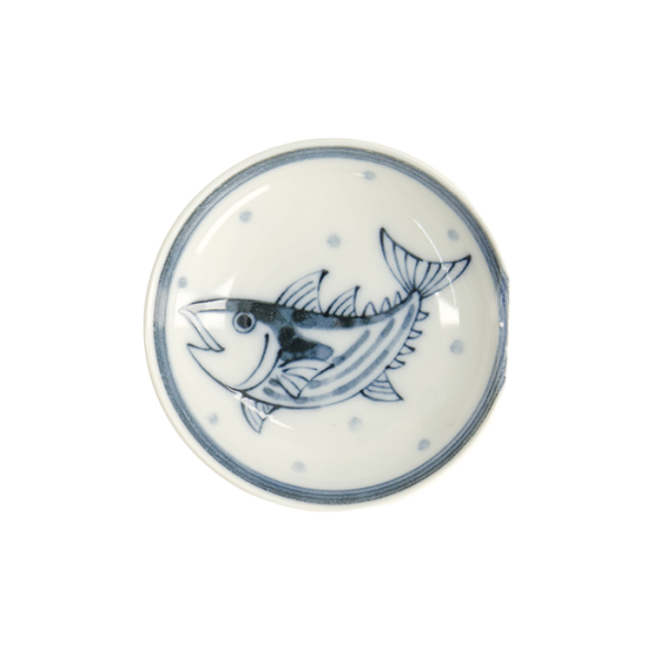 TDS, Mini Plate with Chopsticks Rest, Mixed Plates, Bonito, Ø 9.4 x 2.3 cm, Item No. 22098