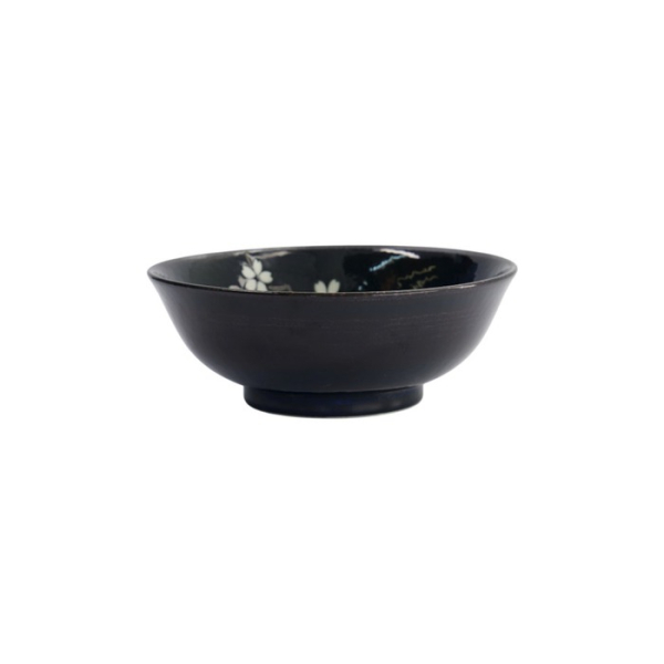 Ramen Bowl Cobalt Blue Sakura, Porcelain, 1.1 L, Item No. 22110