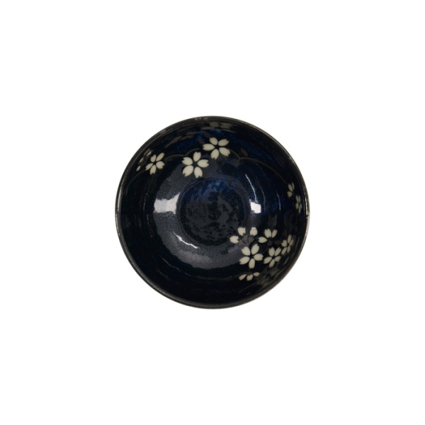 Rice Bowl Cobalt Blue Sakura, Porcelain, 600 ml, Item No. 22114