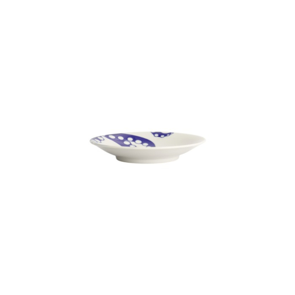 Plate Kawaii Octopus Blue, White, Porcelain, Ø 13.7 cm, Item No. 22127
