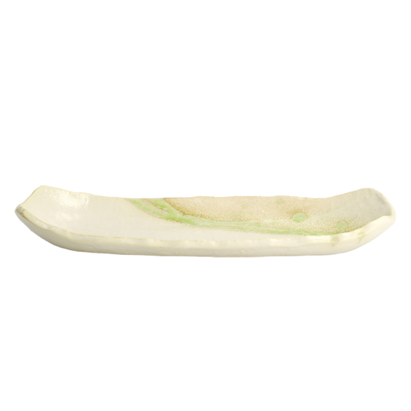 Vidro Green/Beige Oval Teller bei Tokyo Design Studio (Bild 5 von 6)