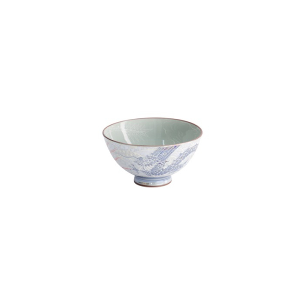 Rice Bowl Kawaii Luster Dragon Blue, Porcelain, 300 ml, Item No. 22253