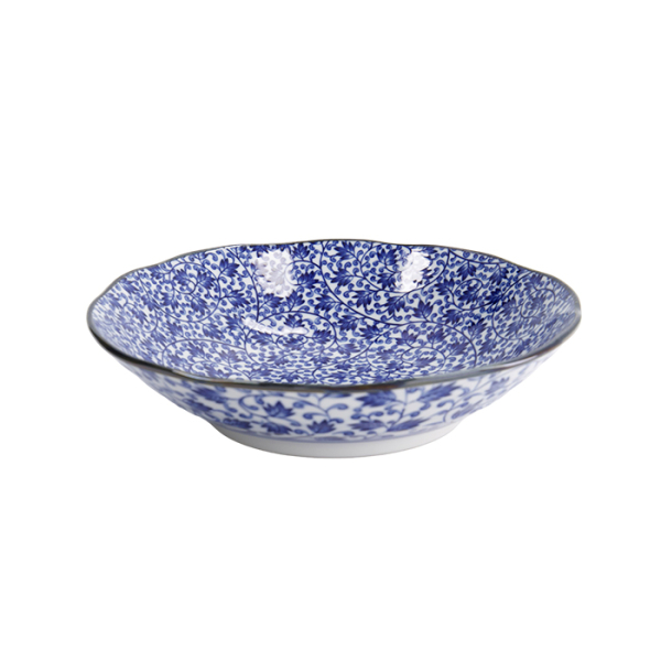 TDS, Pasta Teller, Hana Blue, Ø 21x5cm, Karakusa, Art.-Nr. 22260