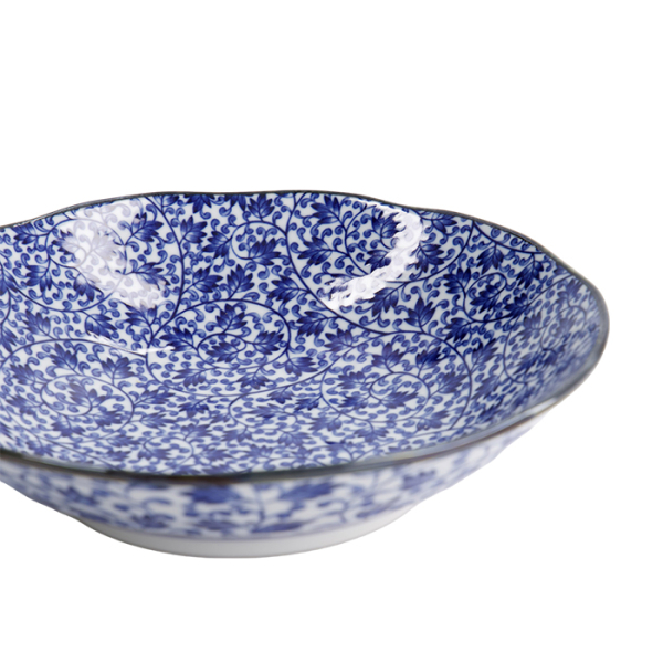 TDS, Pasta Teller, Hana Blue, Ø 21x5cm, Karakusa, Art.-Nr. 22260