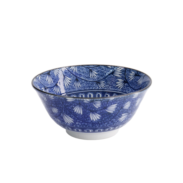 TDS, Schale, Hana Blue, Mixed Bowls, Ø 14,8x6,8cm 550ml, Tsuta Karakusa, Art Nr. 22269