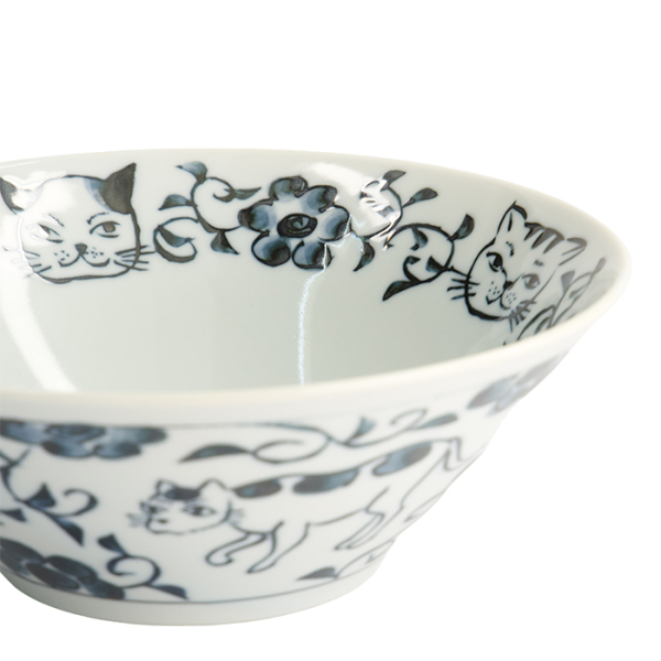 TDS, Bowl, Neko Maruke Cat, Ø 20.5x7.5cm 1100ml, Item No. 22299