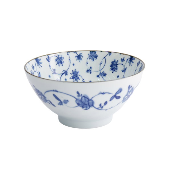 TDS, Schale, Natsu Karakusa, Mixed Bowl, Ø 17,8 x 9,5 cm , Blau/Weiß - Art. Nr. 22316