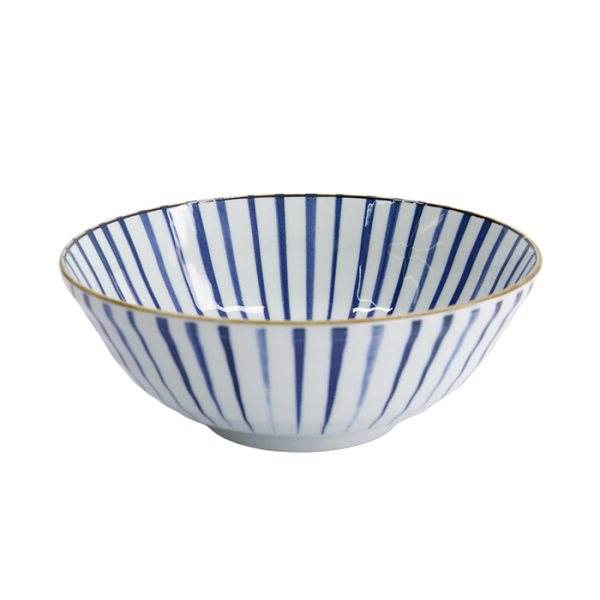 TDS, Ramenschale, Natsu Tokusa, Blau/Weiß, Ø 21 x 7,8 cm, 1000 ml, Art.-Nr. 22328