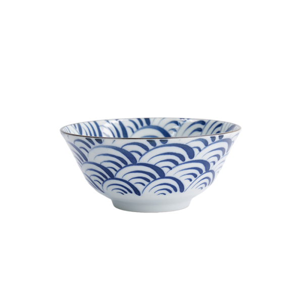 TDS, Tayo Bowl, Natsu Nami, Blue/White, Ø 15.2 x 6.7 cm - Item No. 22336