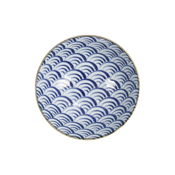 Ramenschale Natsu Nami Blau/Weiß, Porzellan, 1 L, Art.-Nr. 22337