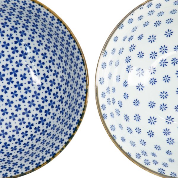 TDS, 2 Schalen Set, Mixed Bowls Japan Flower, Ø 19 cm, Art.-Nr. 22527