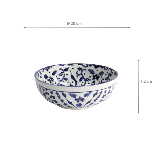 TDS, Schale, Tokyo Blue Maizuru, Mixed Bowls, Ø20x7,2cm, Art.-Nr. 22618