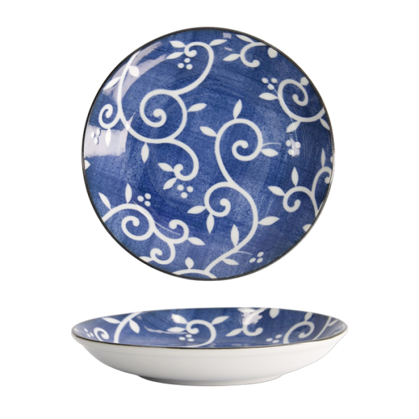 Tokyo Blue Karakusa Runder Teller bei Tokyo Design Studio (Bild 1 von 5)