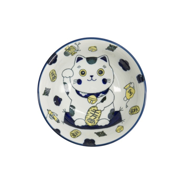 Ramenschale Kawaii Lucky Cat Neko Blau, Porzellan, 1 L, Art.-Nr. 33010