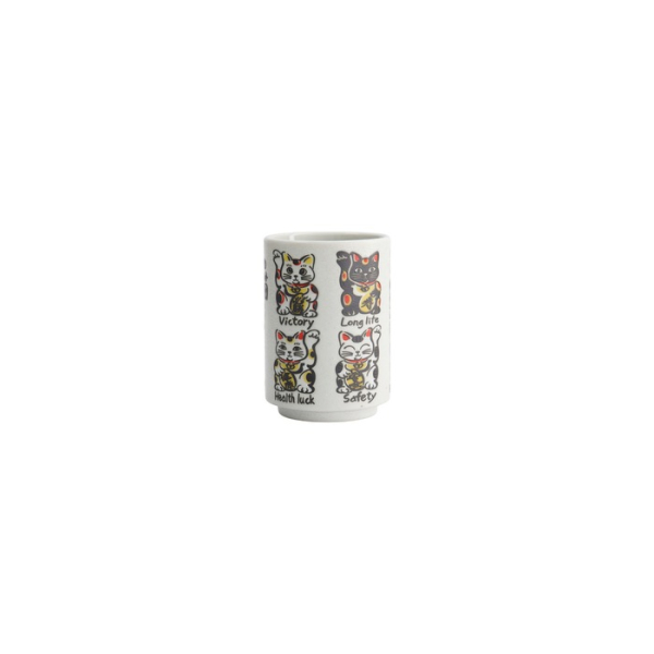 Becher Emboss Lucky Cats, Porzellan, 260 ml, Art.-Nr. 33017