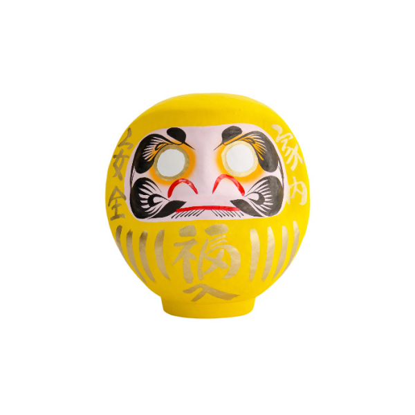TDS, Daruma, Dekoration, Gelb, 9 cm - Art Nr. 33034