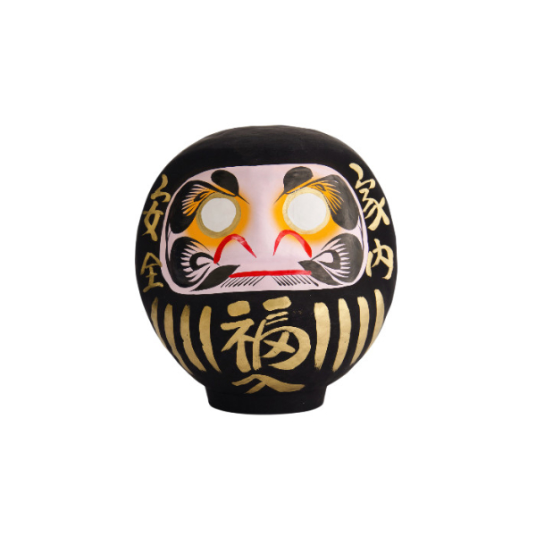 TDS, Daruma, Decoration, Black, 9 cm - Item No. 33037