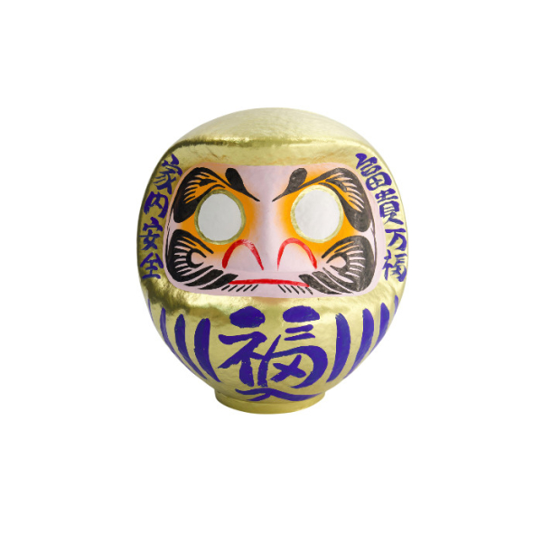 TDS, Daruma, Decoration, Gold, 9 cm - Item No. 33039