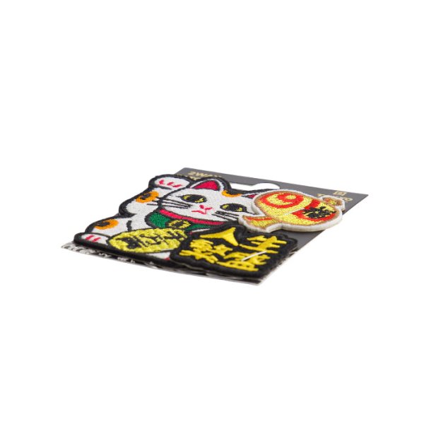 2-Way Patch Lucky Cat Multi-colour, Felt, Item No. 33093