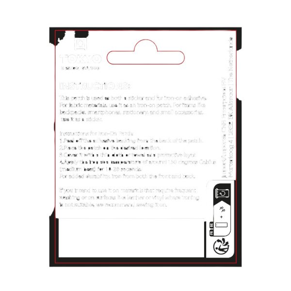 2-Way Patch Japan Flag Multi-colour, Felt, Item No. 33105