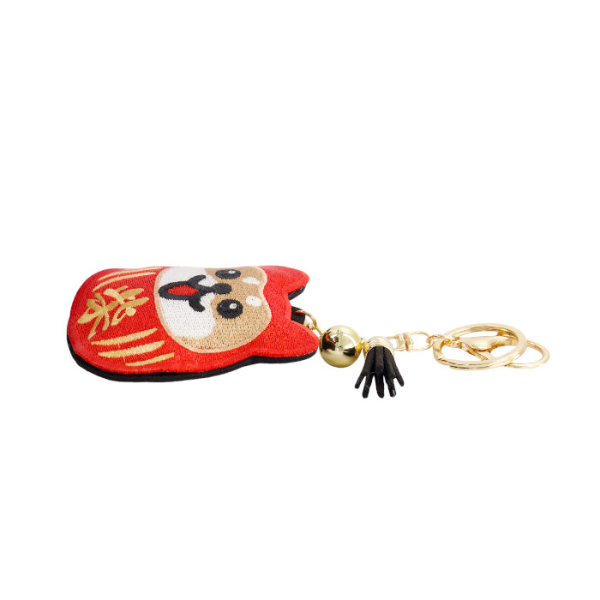 Daruma Shiba-Dog Patch Keychain at Tokyo Design Studio (picture 2 of 3)