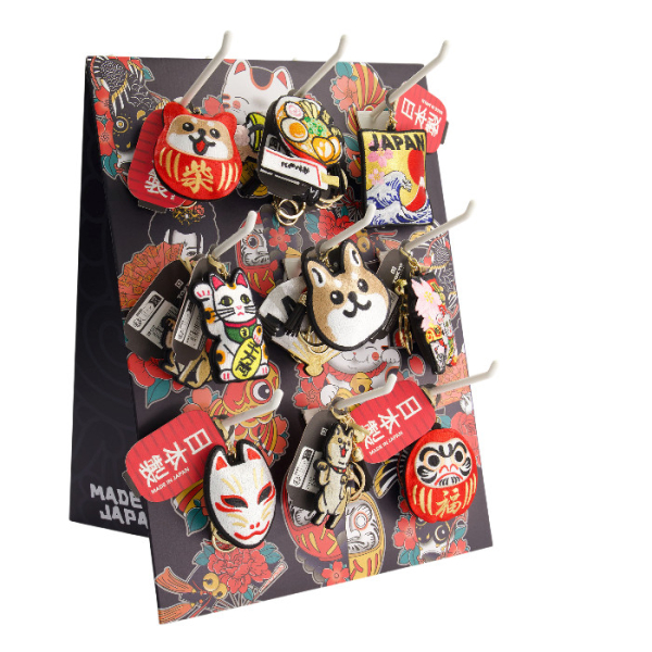 TDS, Aufnäher Schlüsselanhänger, Daruma Shiba-Dog, Art.-Nr. 33129