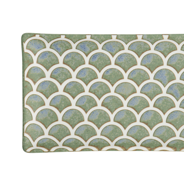 TDS, Sushi Platte, Vert Sauge Mermaid Design, 22x13x2cm, Art.-Nr. 33166
